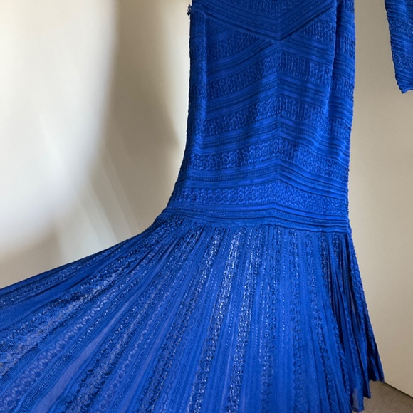 CAROLINA HERRERA Chevron Fringed Midi Dress - Picture 4 of 8